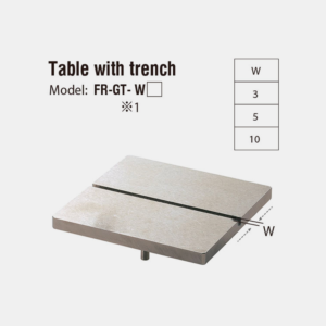 FR-GT Piano di base con solco inciso in acciaio inox